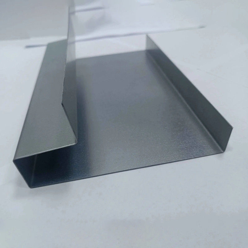 Silvery Aluminum Anodized Anti Slip Solar Panel Water Channel For Roof Solar Mounting System