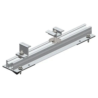 Anodizado Plata 41mm Panel Solar Roof Montaje de Aluminio Rail / Solar Pv Rails