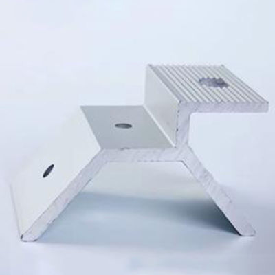 Powder Coated Aluminum Semi Circular Solar Mounting Clamps Pv Module Clamps