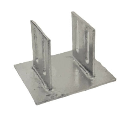 Rechteckige Aluminium-Embedded Curtain Wall Bracket Klasse A Feuergeschützte Silber anodiert