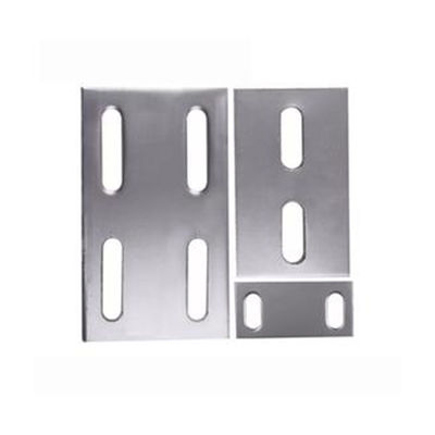 Class A Fire Resistant Curtain Walls Steel Embed Plates Anodized
