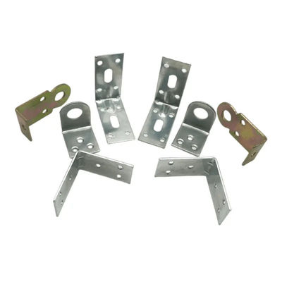 Powder Coated Screw fixed Curtain Wall Anchors  Aluminum Alloy 90 Degree