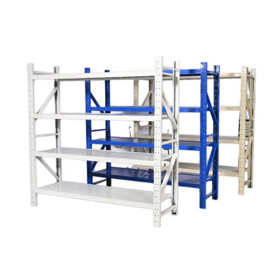 Adjustable Metal  4 Shelf Industrial Storage Rack With 200 Lbs Capacity
